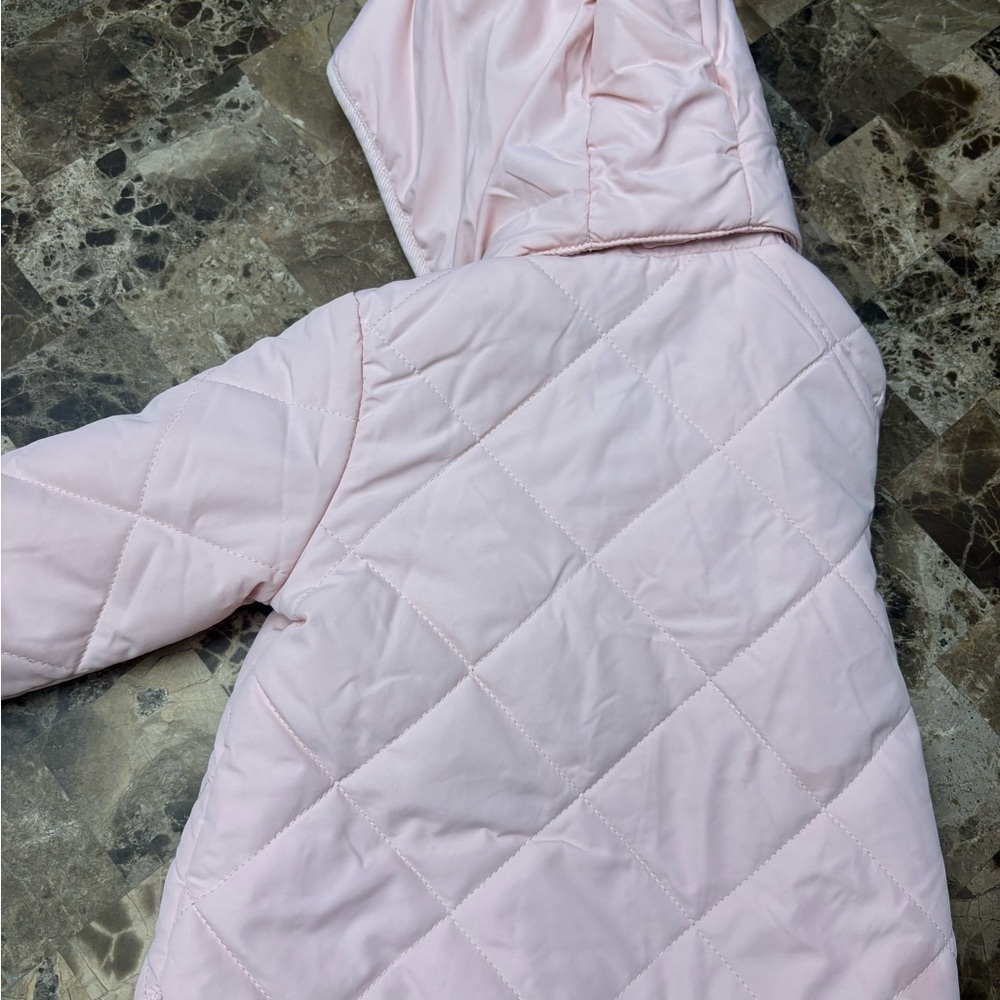 H&M Light Pink Quilted Jacket 12-18 months - Picture 5 of 7